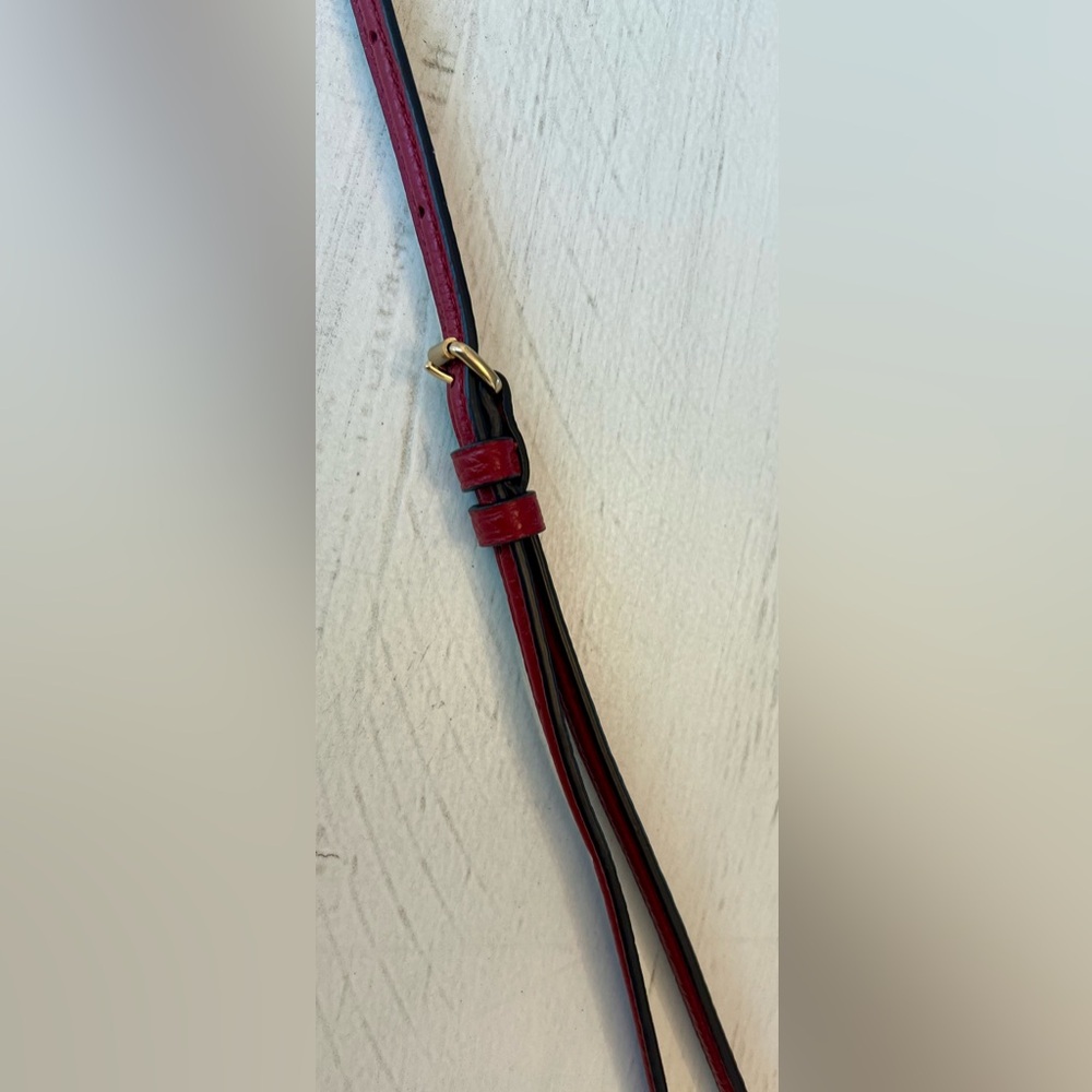 Coach Red Leather Crossbody - Picture 7 of 11